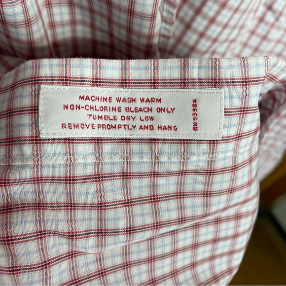 Brooks Brothers Mens Casual Original Polo Shirt Plaid Button Down Non Iron Large - Picture 6 of 6